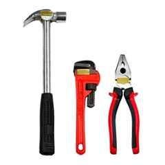 Globus 923 1 Pc 1/2 LBS Hammer, 8 inch Plier & 8 inch American Pipe Wrench Hand Tool Set