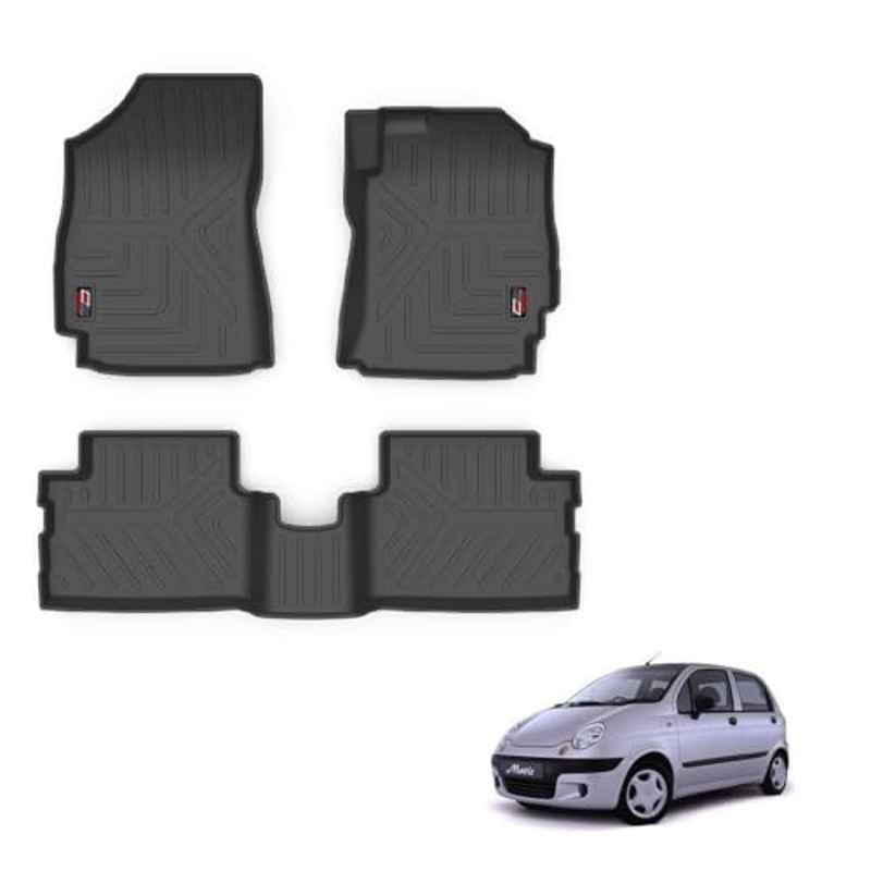 Kozdiko Thermoplastic Polyolefins 3D Life Long Car Floor Mat Set for Chevrolet Matiz