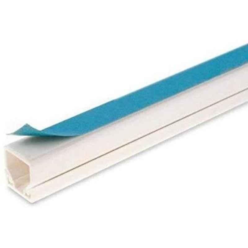Abbasali 1m Self-Adhesive PVC Trunking (Pack of 3)