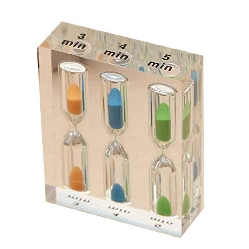 Rubik 5.9x7.4cm Acrylic Hourglass Sand Timer
