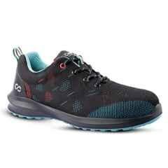 Canvas Club Mesh PU Steel Toe Black Mens Safety Shoes, 82574-FLORENCE-08, Size: 8