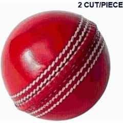 HTM 2 CUT Red Leather Cricket Ball