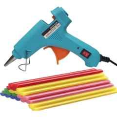 Gunstick 20W Turquoise Glue Gun with 20 Pcs Fluorescent Glue Sticks