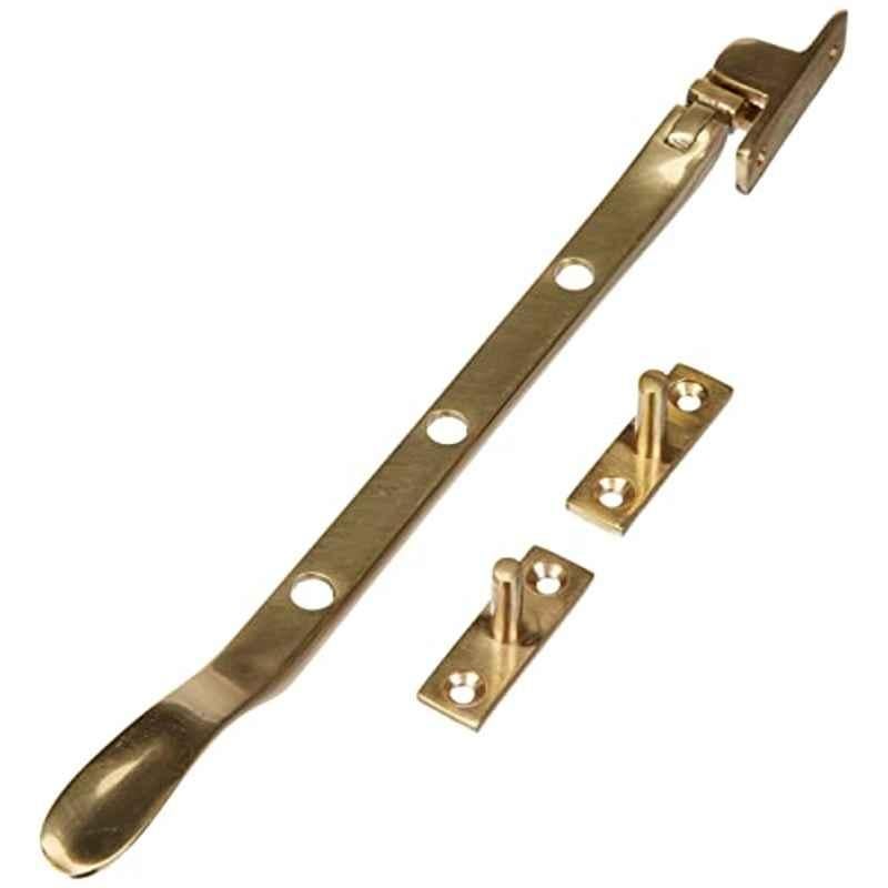 Merriway Bh01591 Victorian Window Casement Stays Polished Brass, 200mm (8 Inch)