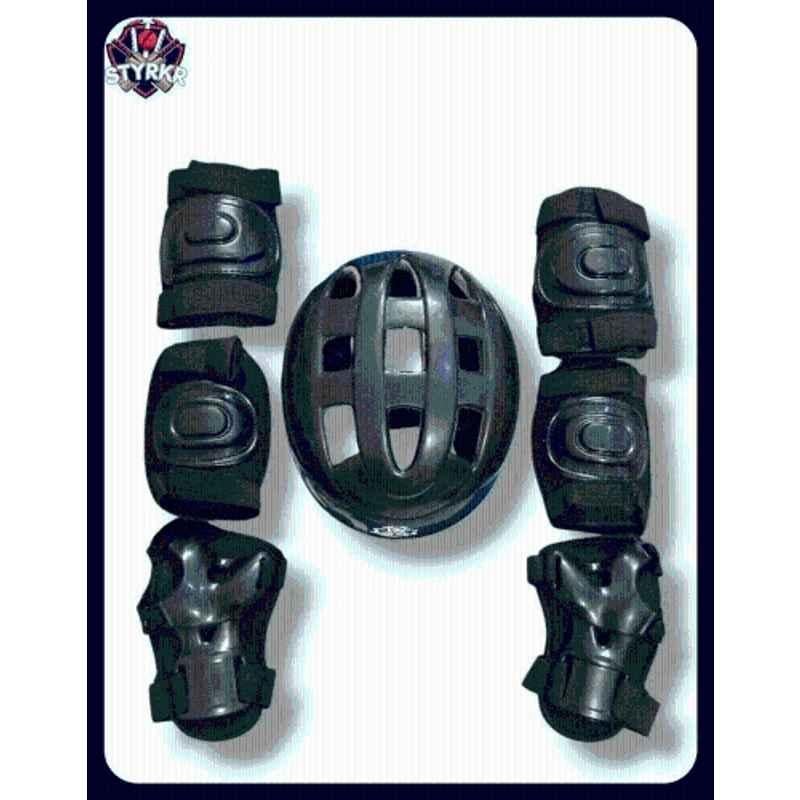 RB International Plastic & EVA Foam Black Skating Kit-167 Cycling Kit