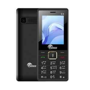 Cellecor E8 32GB/32GB 2.4 inch Black Dual Sim Feature Phone with Torch Light & FM