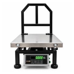 Monet 14x14 inch 80kg Stainless Steel Platform Weighing Scale with Dual Display & 2 Days Battery Backup