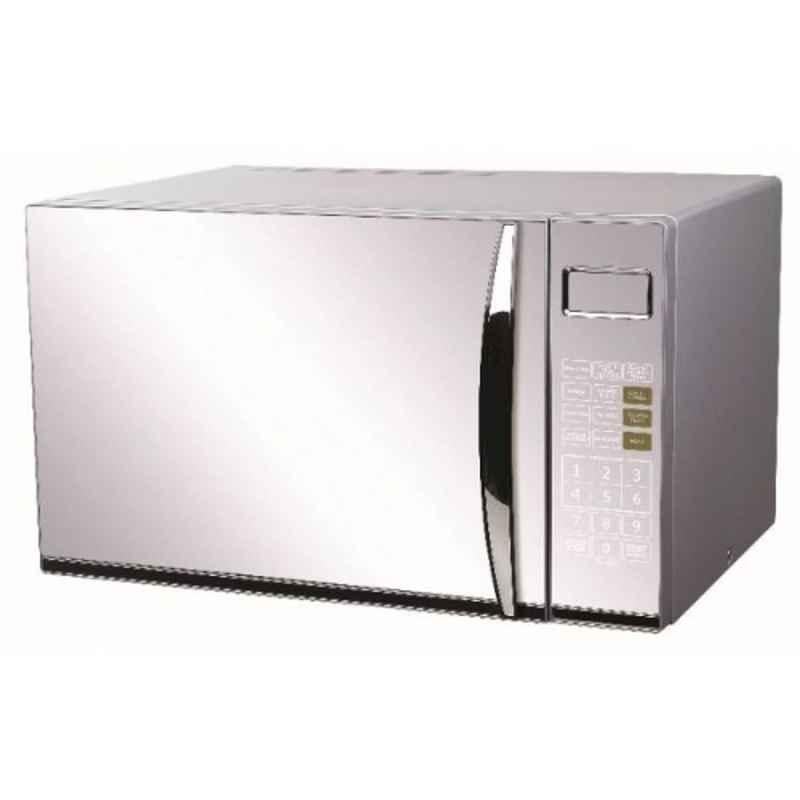 Midea 1000W 30L Silver Microwave Oven with Grill, EG930AHM