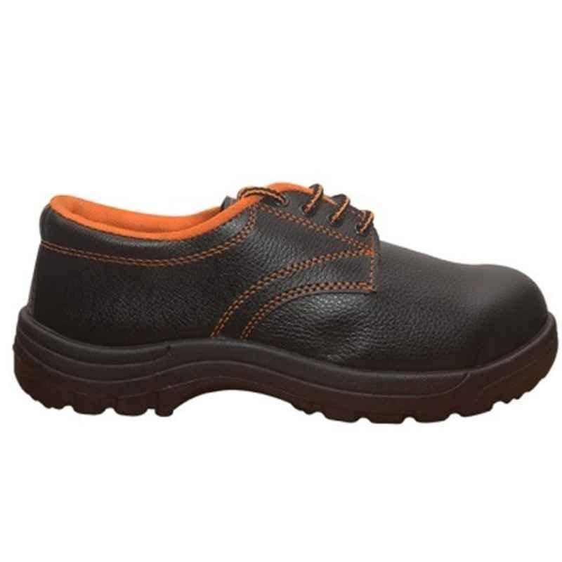 Safari Rock Land Black Work Safety Shoes, Size: 10