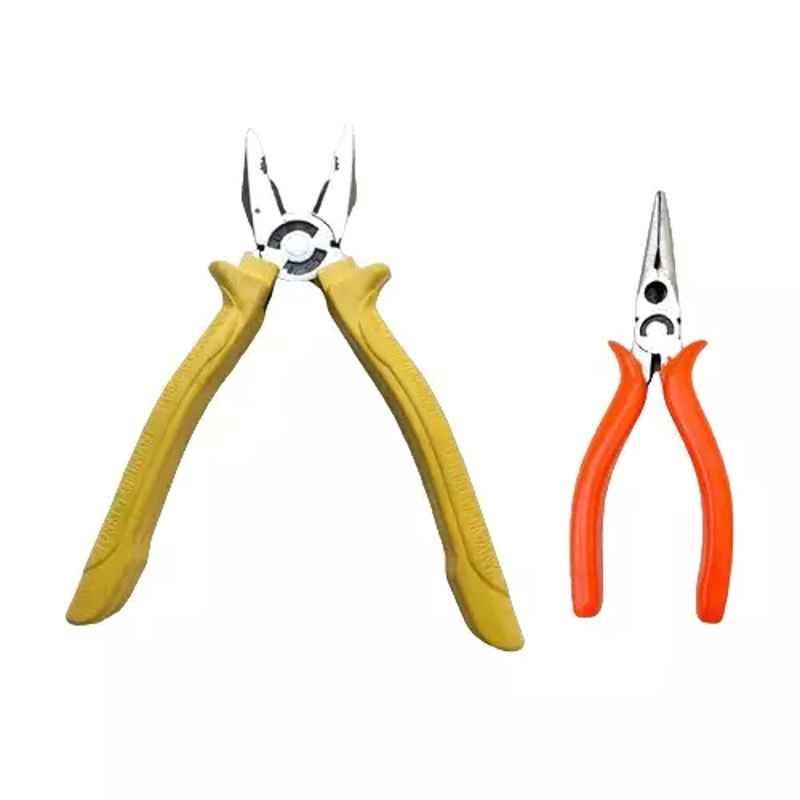 Sky Blue 2 Pcs 7.8 inch Lineman Plier Combo, SBE_PLIER_COMBO_MOD_01568