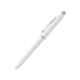 Cross Century II Black Ink Pearlescent White Rose Gold Body Roller Ball Pen with 1 Pc Black Gel Ink Refill Set, AT0085-113