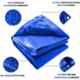 TRUPACK 11x15ft 170 GSM HDPE Blue Heavy Duty Multi Purpose Tarpaulin Tent with Carry Bag, TRU-1701115BLU