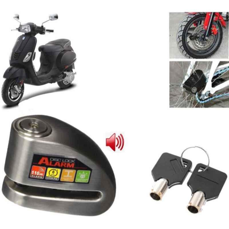 Auto Pearl Steel Black Anti-Theft Alarm Disc Brake Lock for SXL, Lock_733