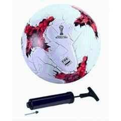 Sporty Russia Football Full Size: 5 no. with 6inch air Pump & pin Football, Size: 5 (Standard)