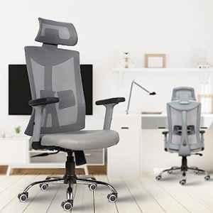 Rose Henley Mesh Grey High Back Revolving Ergonomic Office Chair