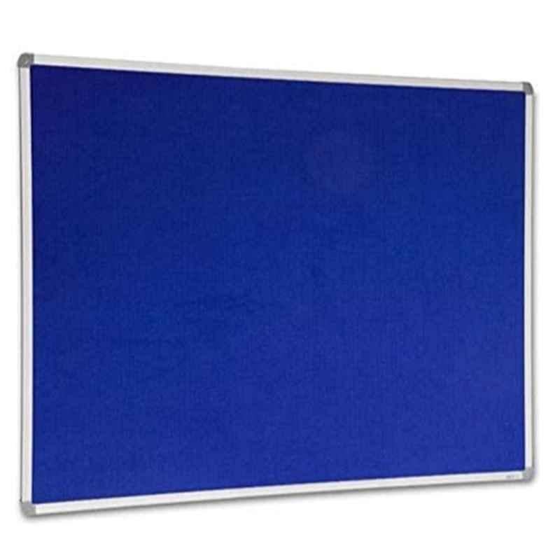 45x60cm Aluminum & Felt Blue Notice Board