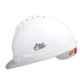 Allen Cooper White Polymer Ratchet Type Safety Helmet with Chin Strap, SH722-W (Pack of 3)