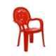 Italica Polypropylene Red Baby Arm Chair, 9623