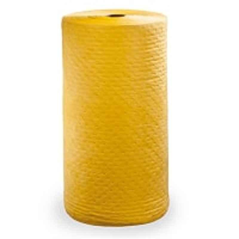 BNR Sorb 15 inch Non Woven Yellow Sorbent Chemical Roll, BYSR150M (Pack of 2)