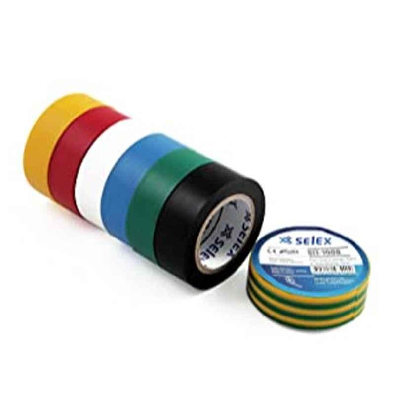 Selex 9.14m 19mm PVC Black Insulation Tape, SIT-1900 (Pack Of 20)