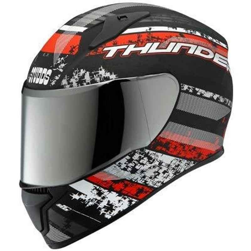 Studds Thunder D1 Matt Black N2 Full Face Helmet, Size: L