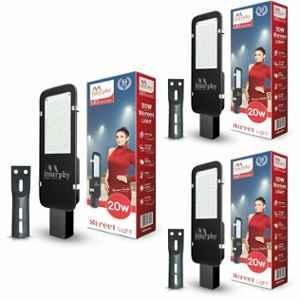 Murphy Galaxy 20W 6500K Aluminium Cool White Outdoor LED Street Light (Pack of 3)