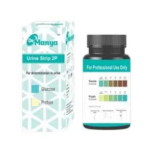 Dr. Manya 100 Pcs 2 Parameter Urine Test Strips Set for Glucose & Protein, MMUST2P001