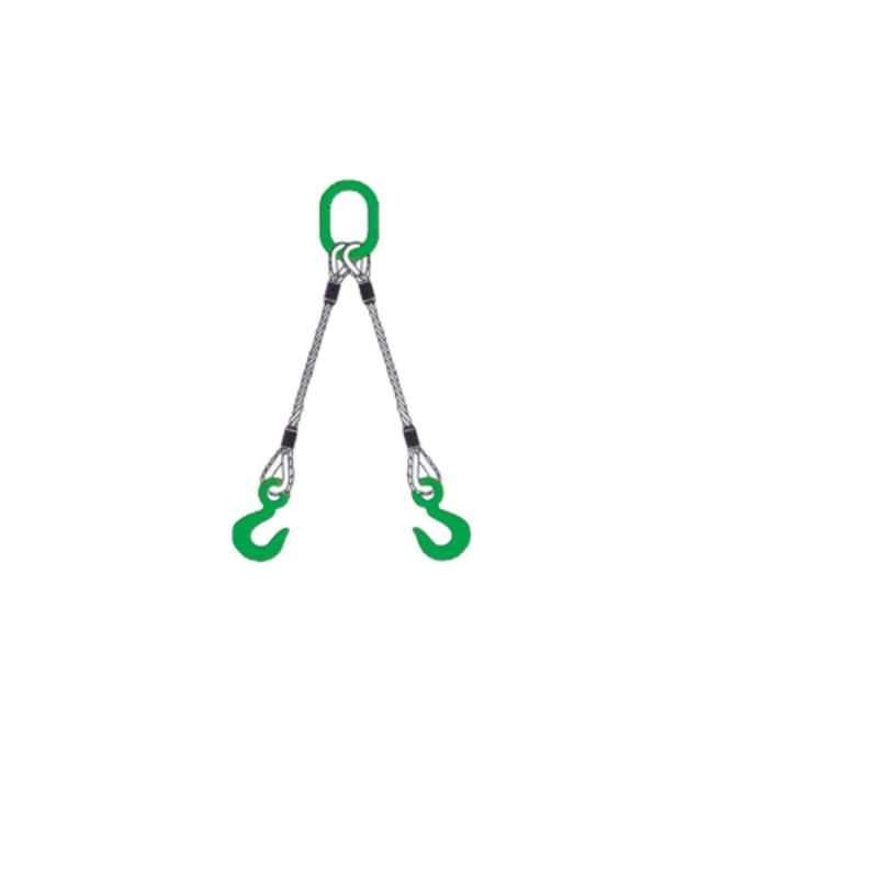 Lifmex 46.2 Ton Double Leg Wire Rope Sling, Chain Size: 60 mm