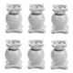 Nixnine Plastic White Magnetic Door Stopper, NO-6_WHT_6PS_A (Pack of 6)