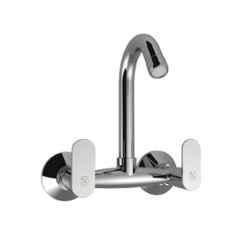 RN 1/2 inch Brass Ingot Nickel & Chrome Plated Wall Mounted Touch Sink Mixer