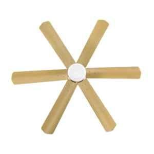 Airelec Gloria Brassica 32W 310rpm 5 Star Metallic Golden 6 Blade BLDC Ceiling Fan with Remote & 2 Years Warranty, AIRCFB1-02, Sweep: 1200 mm
