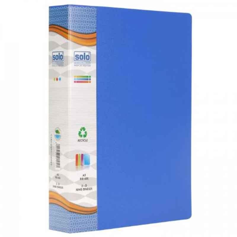 Solo A5 25mm Blue 2-D Ring Binder, RB408 (Pack of 10)