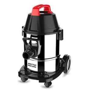 American Micronic 21 Litre Red, Black & Steel Wet & Dry Vacuum Cleaner with Washable Dust Bag, AMI-VCD21-1600WDX