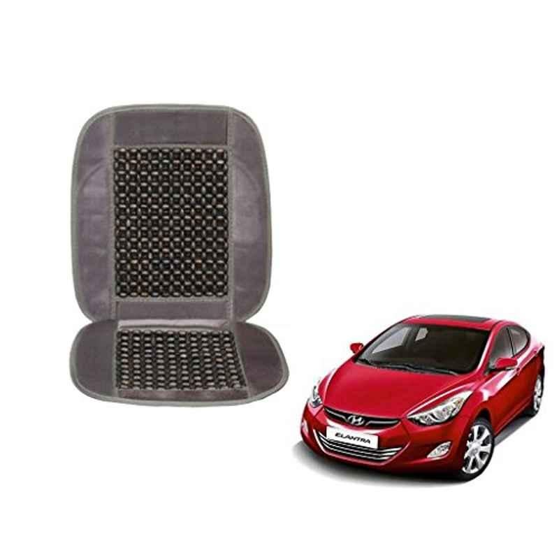 Kozdiko Wooden Beads Car Seat Cushion with Velvet Border for Hyundai Elantra