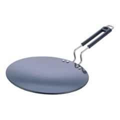 Vinod Hanos 26.5cm Non Stick Induction Friendly Concave Tawa, HANSCT265 (Pack of 2)