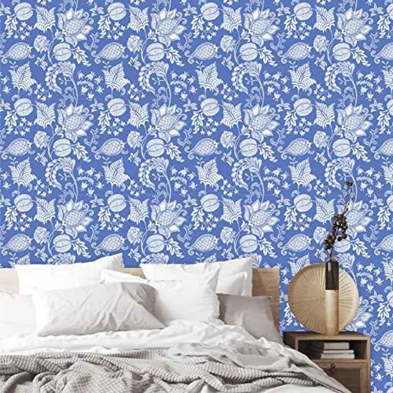 HD wallpaper blue and white floral wallpaper flowers abstract  background  Wallpaper Flare