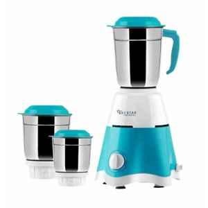 Skystar Supreme Elegant 700W ABS White & Blue Mixer Grinder with 3 Jars