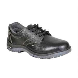 Safe Ride Storm Buff Barton Leather Steel Toe Black Safety Shoes, Size: 6