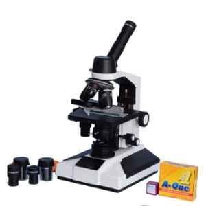 Labpro 1500x Monocular Student Compound Microscope with Semi Plan Achro Objectives & LED Illumination Kit, MM-SP50SB