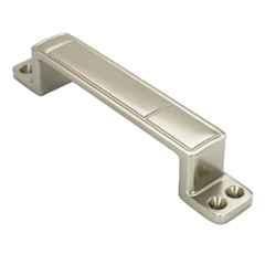 RAB 4 inch Zinc Satin Finish Drawer Pull Handle, 1005 (Pack of 3)