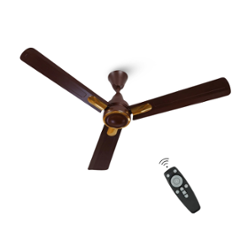 Kemajuan Sonic 32W 350rpm 5 Star Smokewood Copper BLDC Ceiling Fan with Remote & 2 Years Warranty, KFN01SO, Sweep: 1200 mm