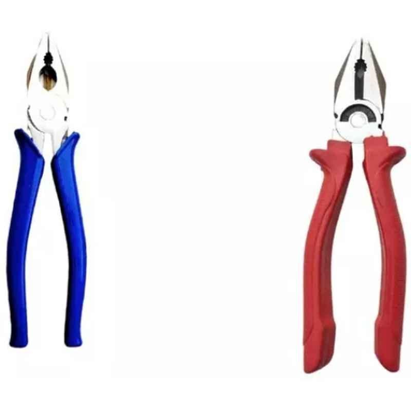 Sky Blue 2 Pcs 7.8 inch Lineman Plier Combo, SBE_PLIER_COMBO_MOD_00043