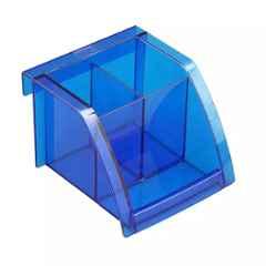 Solo Plastic Transparent & Blue Multi Pen Holder with 3 Compartment, DS 101