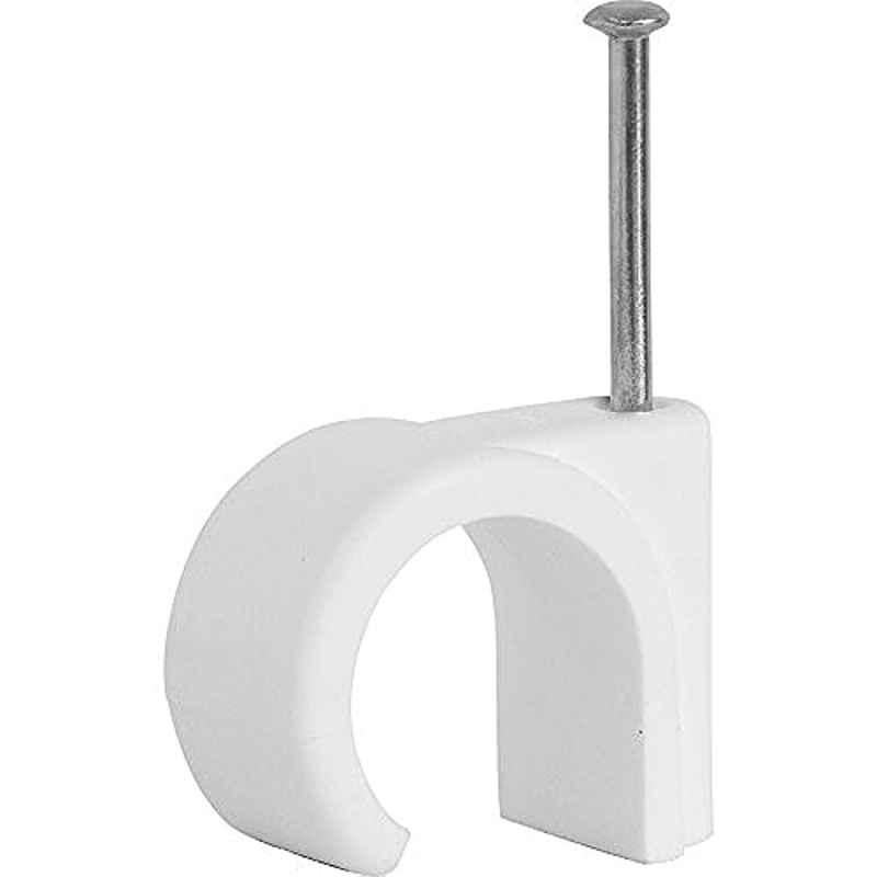14mm Round Cable Wire Clips (Pack of 100)