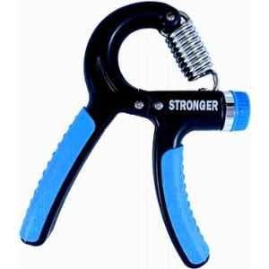 QUIT-X 8.3cm Blue & Black Hand Gripper with Non-Slip Grip for Finger, Palm & Arm Strength Training