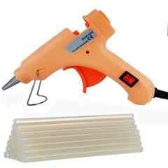 Bandook 20W Peach Glue Gun with 10 Pcs Transparent Glue Sticks