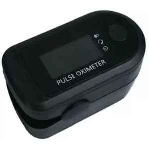 Acure Black Fingertip Pulse Oximeter with OLED Display