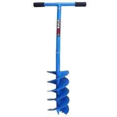 REDBUILD 8 inch Carbon Steel Manual Long Blade Post Hole Digger & Auger