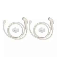Fastgear PVC White Chrome Finish Health Faucet Set, FG934
