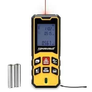 Tomahawk 80m Plastic Yellow Laser Distance Meter with Laser Class 2, LCD Display, Batteries & Hand Strap, TLM-O-80